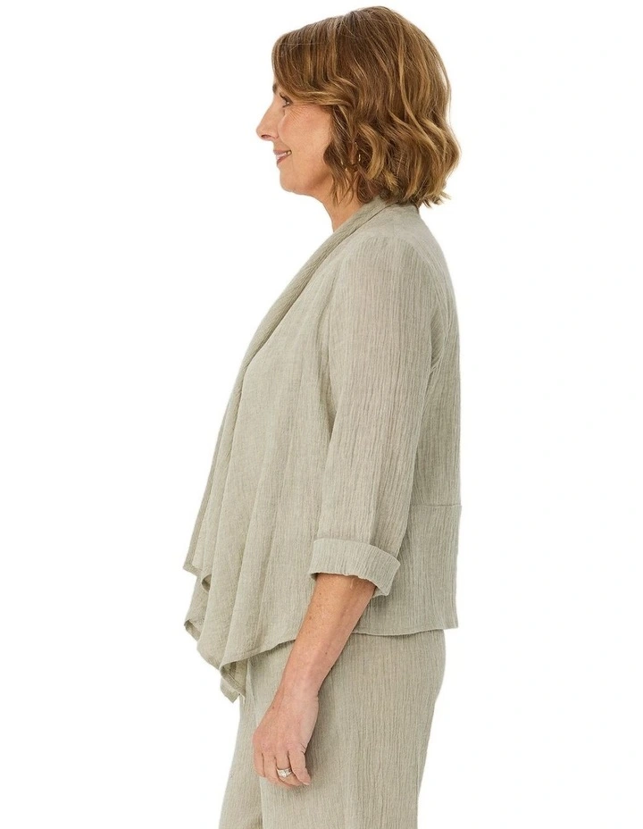 Lumina 3/4 Sleeve Waterfall Cardi image 3