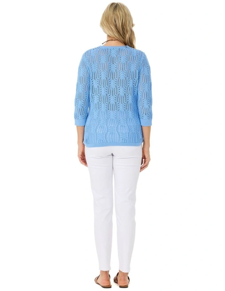 Violet 3/4 Sleeve Sweater image 2