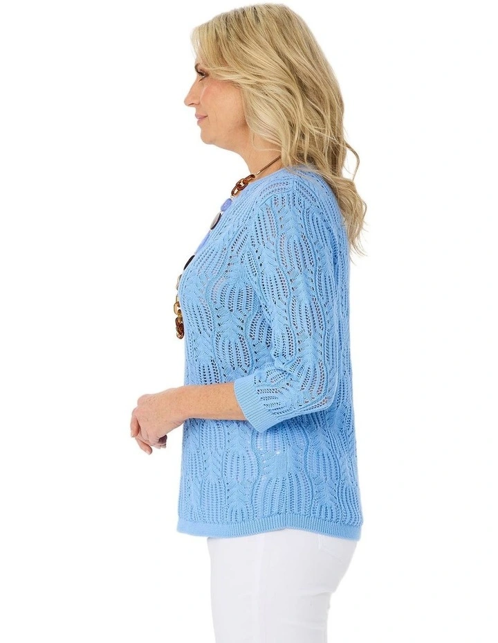 Violet 3/4 Sleeve Sweater image 3
