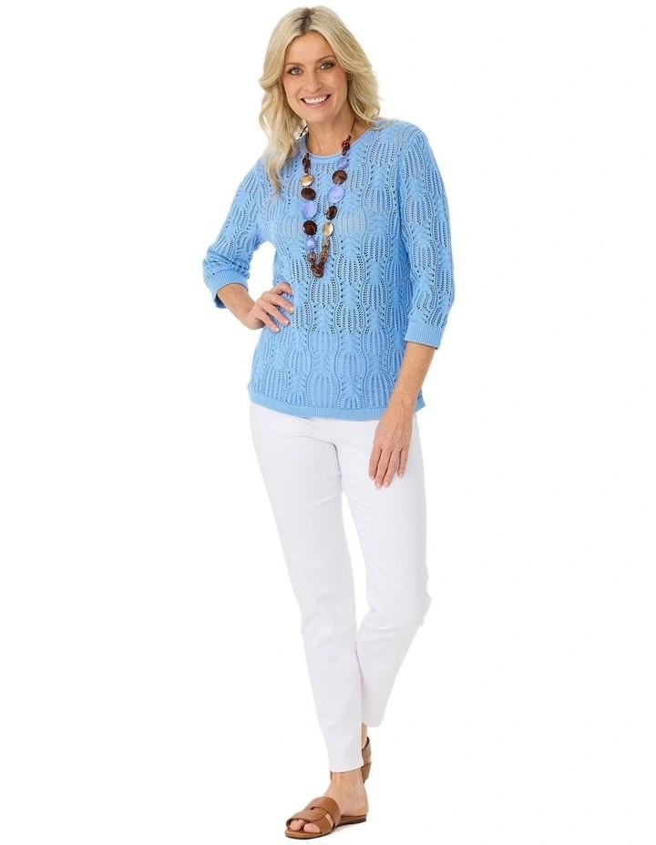 Violet 3/4 Sleeve Sweater image 4