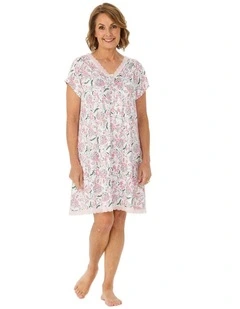 Nora Short Sleeve Nighty In Bag