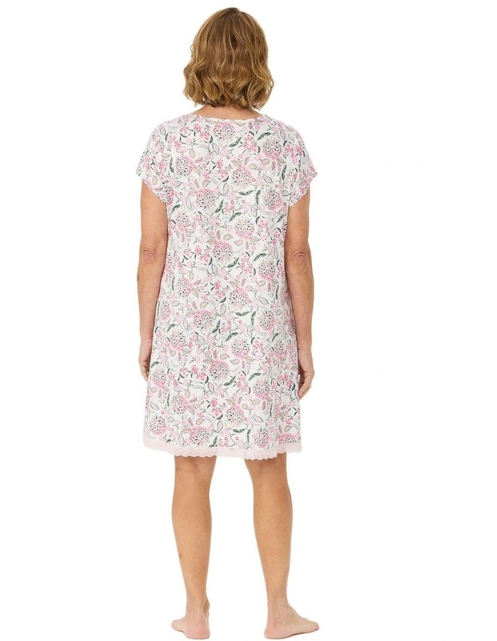 Nora Short Sleeve Nighty In Bag image 2