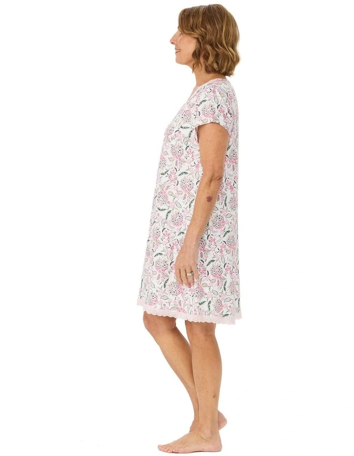 Nora Short Sleeve Nighty In Bag image 3