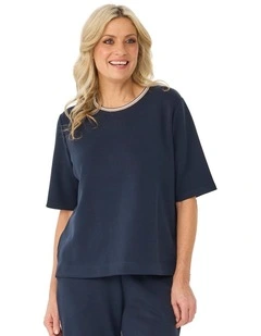 Zen Short Sleeve Trim Top