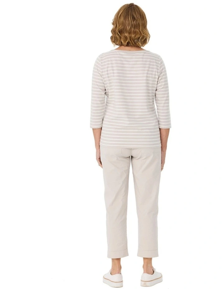 Gisele Stripe 3/4 Sleeve Top image 2