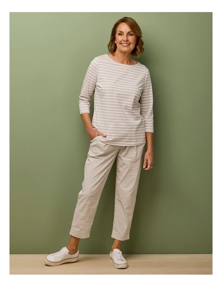 Gisele Stripe 3/4 Sleeve Top image 6