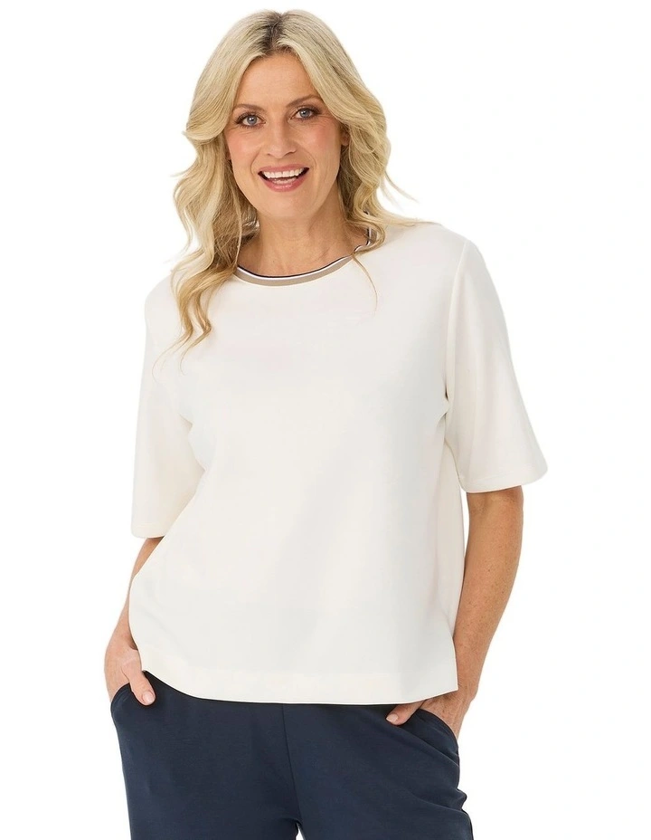Zen Short Sleeve Trim Top image 1
