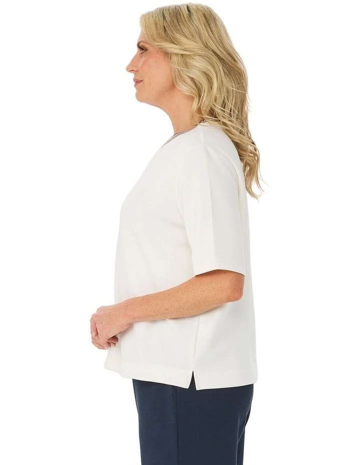 Zen Short Sleeve Trim Top image 3