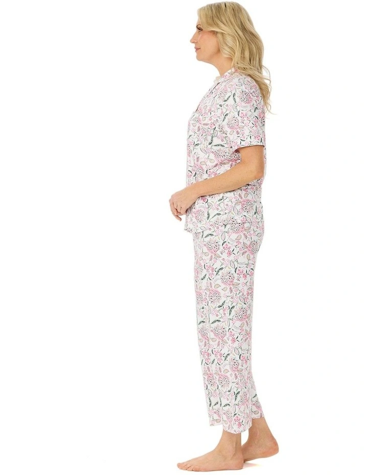 Nora Short Sleeve Crop Pant Pj Set In Bag image 3