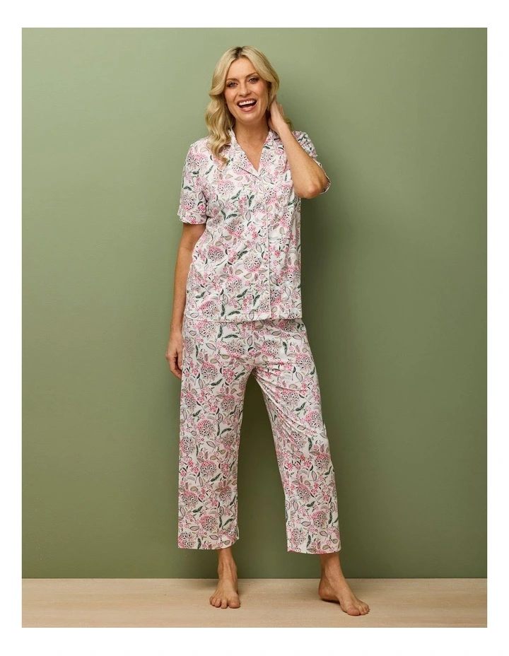 Nora Short Sleeve Crop Pant Pj Set In Bag image 6