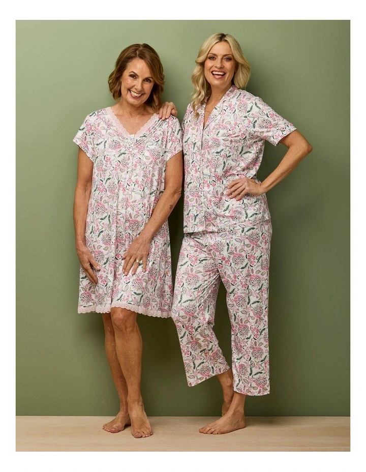 Nora Short Sleeve Crop Pant Pj Set In Bag image 7
