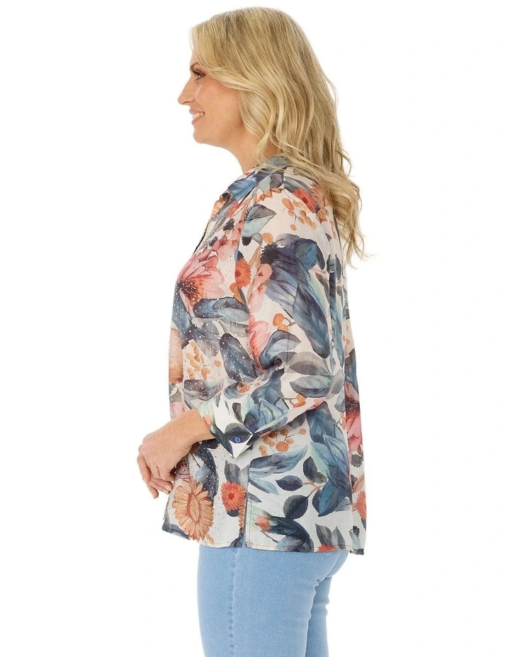 Bonita Diamante 3/4 Sleeve Shirt image 3