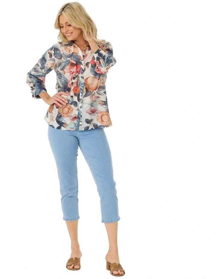 Bonita Diamante 3/4 Sleeve Shirt image 4