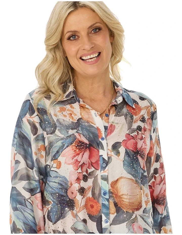 Bonita Diamante 3/4 Sleeve Shirt image 5