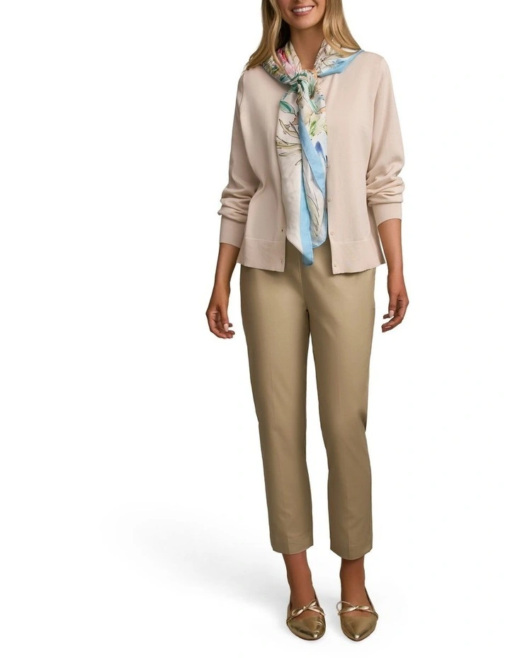 7/8 Tapered Pant in Latte image 5