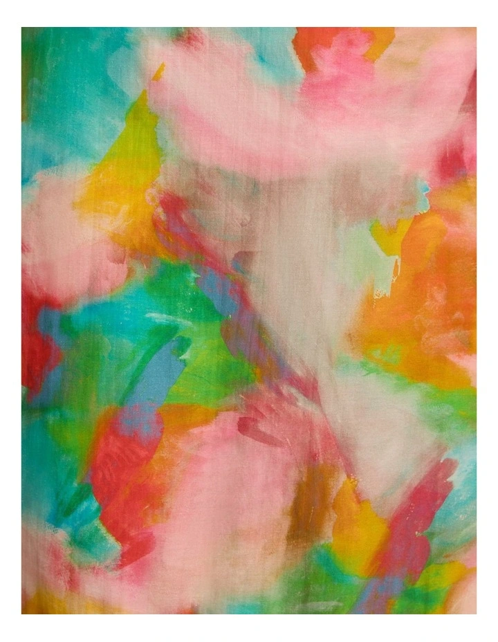 Tiered Skirt in Abstract Print image 5