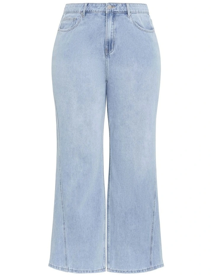 Harley Fit Kayla Wide Leg Jean in Light Wash image 3