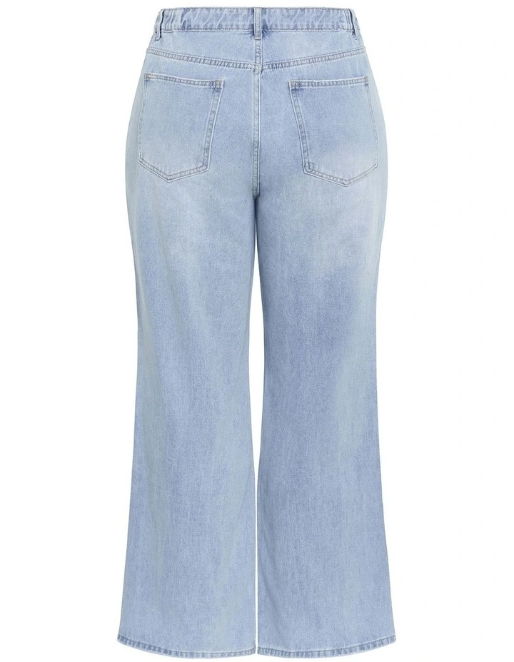 Harley Fit Kayla Wide Leg Jean in Light Wash image 4