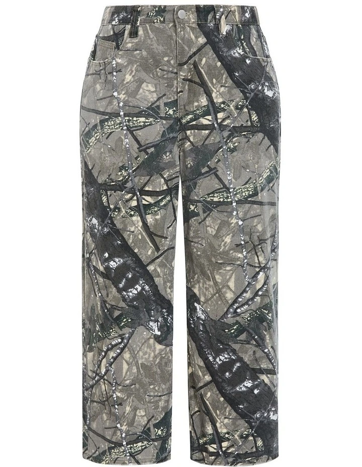 Olivia Camo Relaxed Cotton Regular Jean in Grey Wash image 3