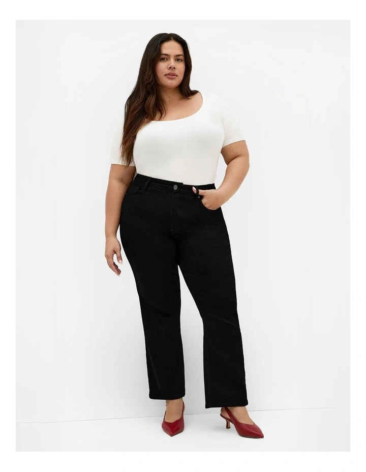 Harley Fit Heidi Ankle Grazer Jean in Black image 1