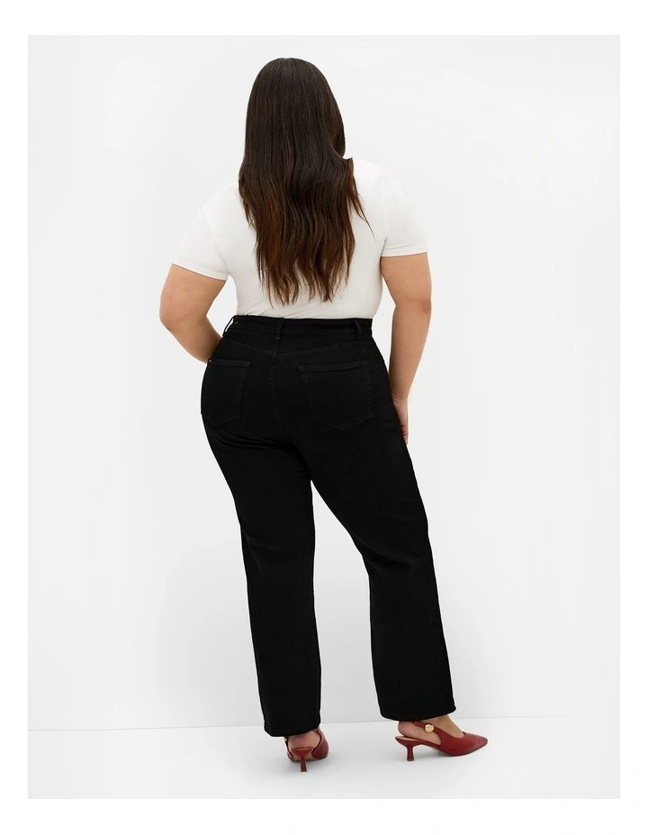 Harley Fit Heidi Ankle Grazer Jean in Black image 2