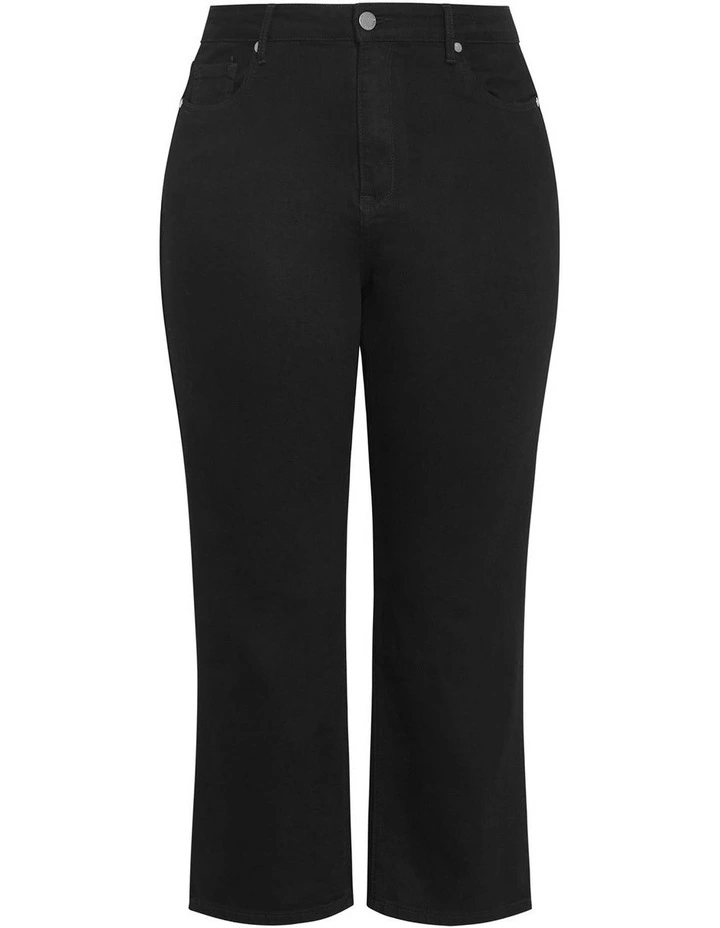 Harley Fit Heidi Ankle Grazer Jean in Black image 3