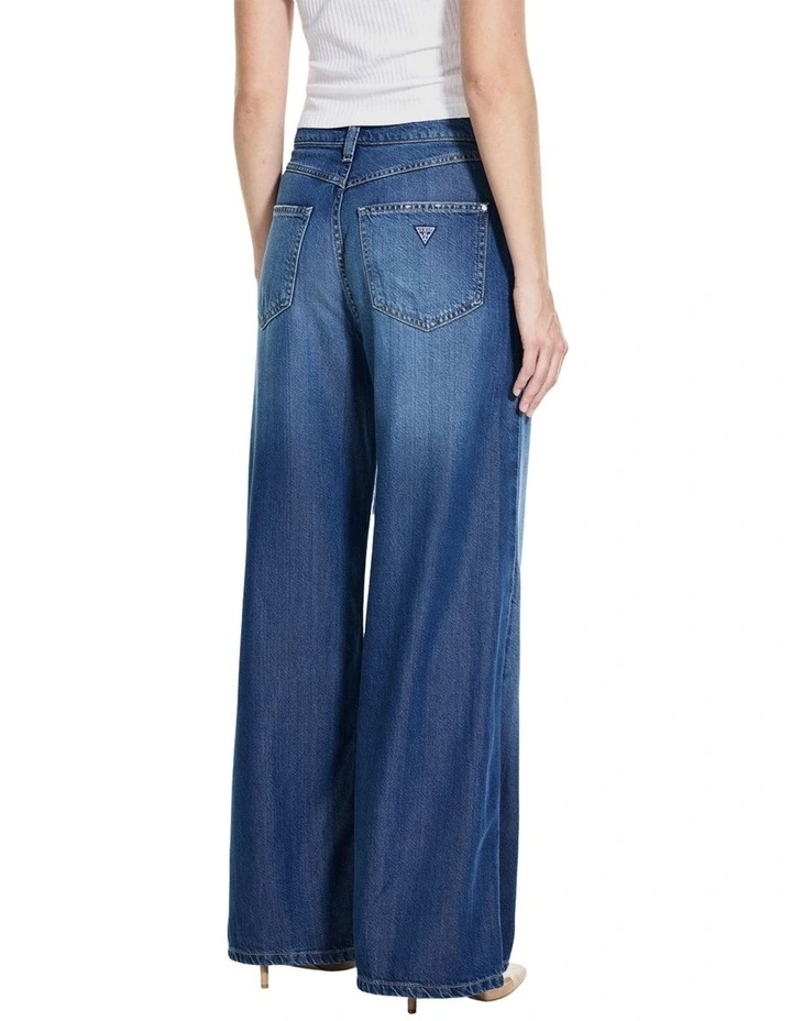 High-Rise Bellflower Wide Leg Jeans in Cartagena Bay image 2