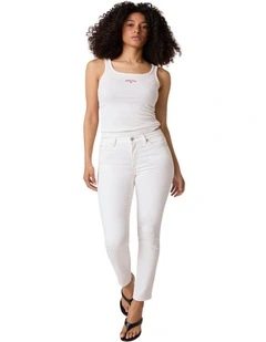 Guess Jeans G05 High-Rise Skinny Jeans in White