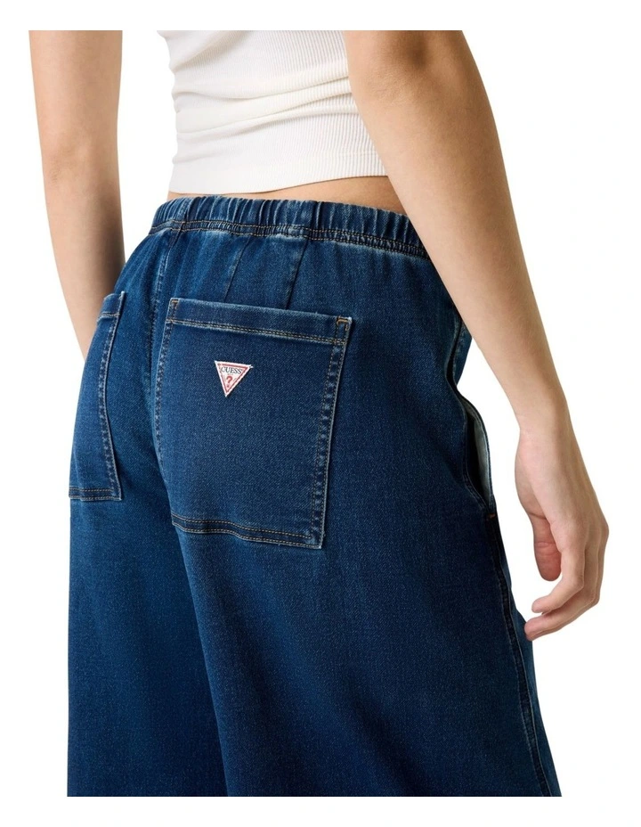 Guess Jeans Low-rise Jogger Twisted Extra Wide Jeans in Vein Dark Used image 4