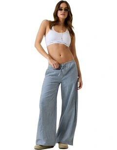 Guess Jeans Multi Low-Rise Jogger Twisted Extrawide Jeans in Blue