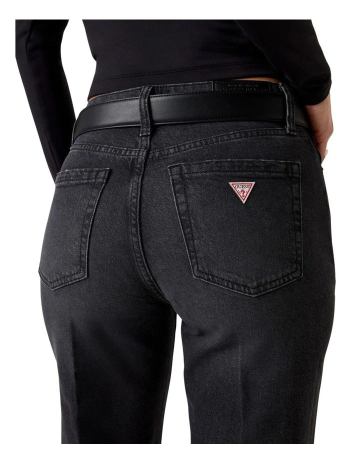 High Rise Flare Jeans in Grey Wash image 4