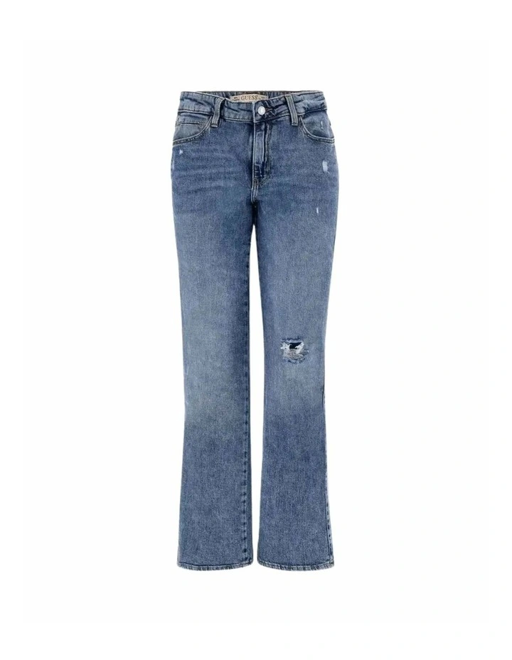 Sexy Straight Jeans in Blue image 3