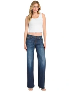 Eco Low Rise Slouchy Jeans in Medium Wash