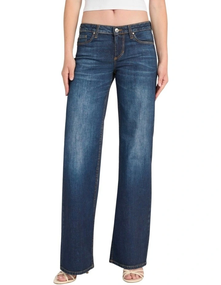 Eco Low Rise Slouchy Jeans in Medium Wash image 2