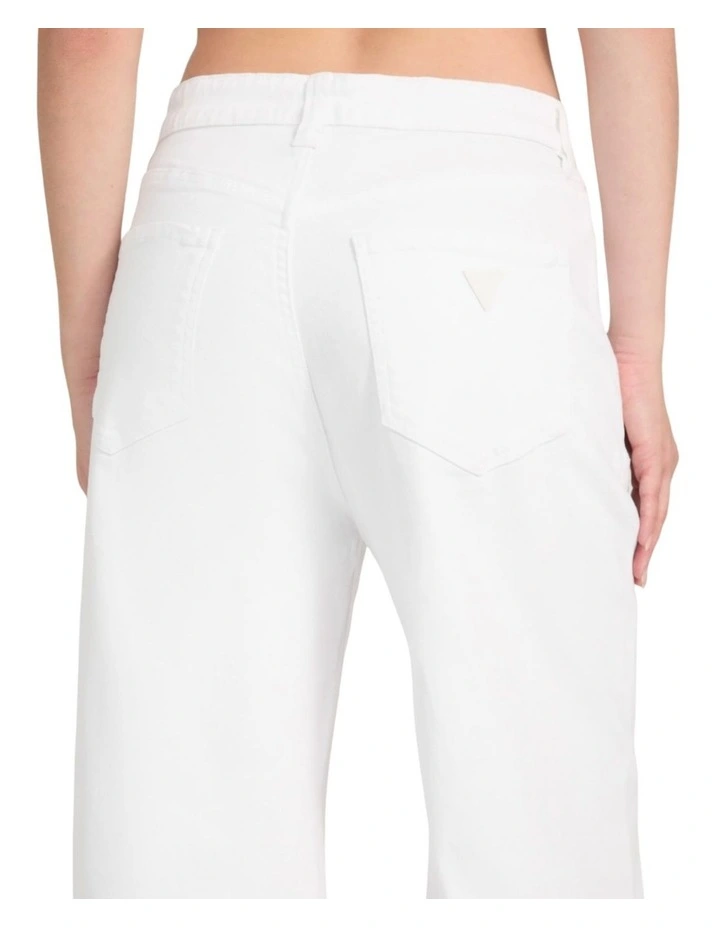 High-Rise Mardi Wide Leg Jeans in White image 5