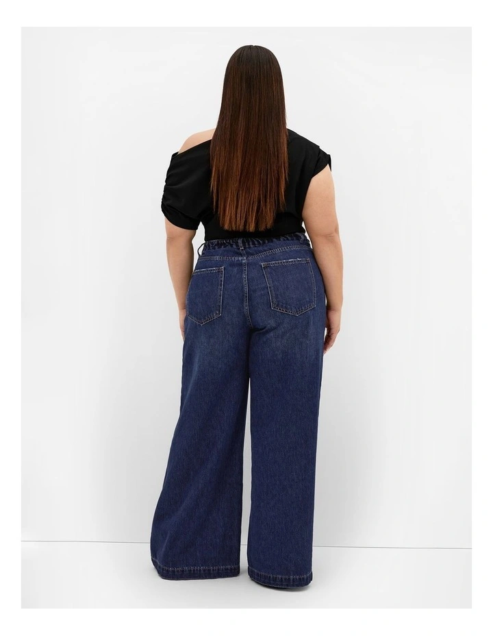 Plus Size Harley Fit Piper Palazzo Regular Jean in Dark Wash image 2