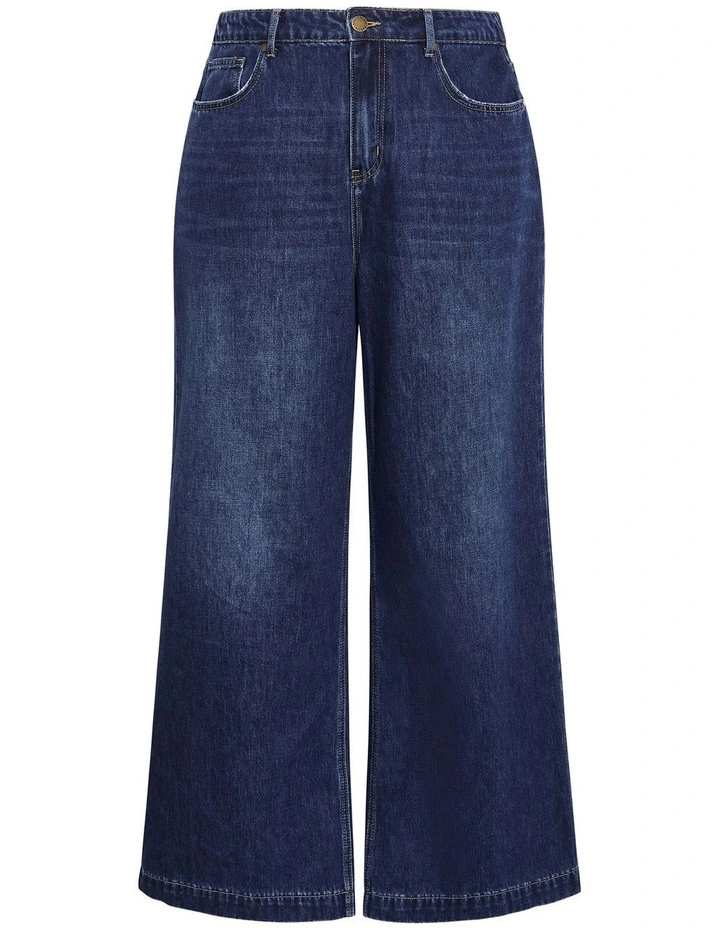 Plus Size Harley Fit Piper Palazzo Regular Jean in Dark Wash image 3