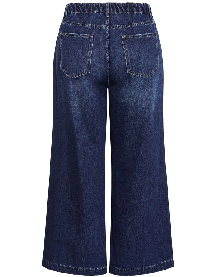 Plus Size Harley Fit Piper Palazzo Regular Jean in Dark Wash image 4