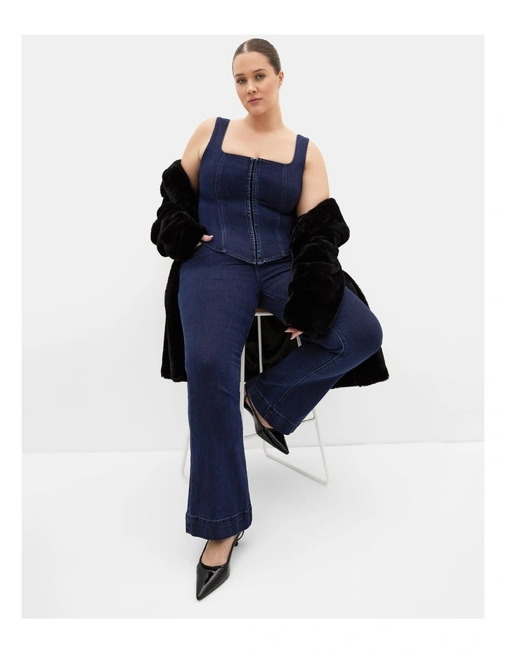 Plus Size Harley Fit Lara Bootleg Regular Jean in Dark Wash image 1