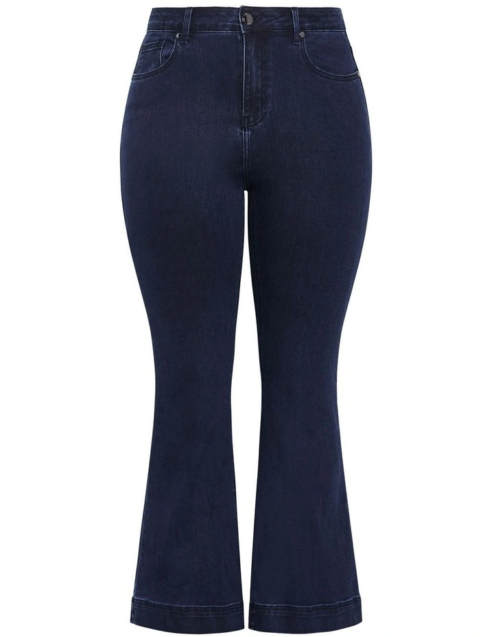 Plus Size Harley Fit Lara Bootleg Regular Jean in Dark Wash image 3