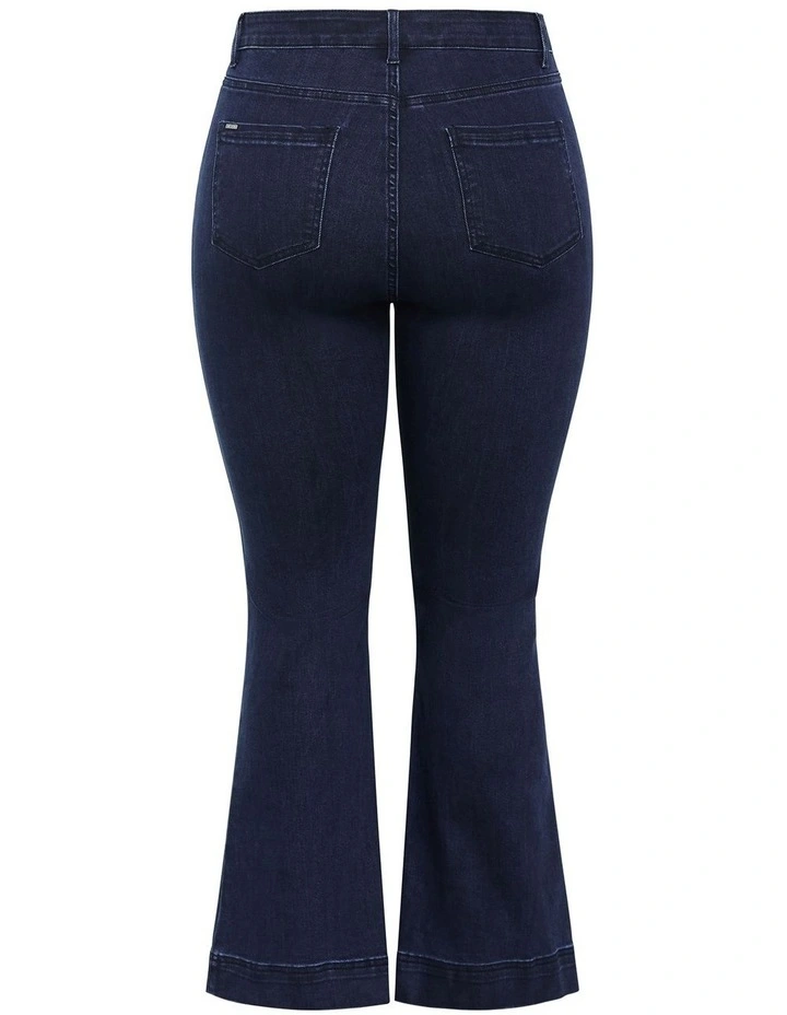 Plus Size Harley Fit Lara Bootleg Regular Jean in Dark Wash image 4