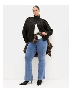 Plus Size Harley Fit Lara Bootleg Regular Jean in Light Wash