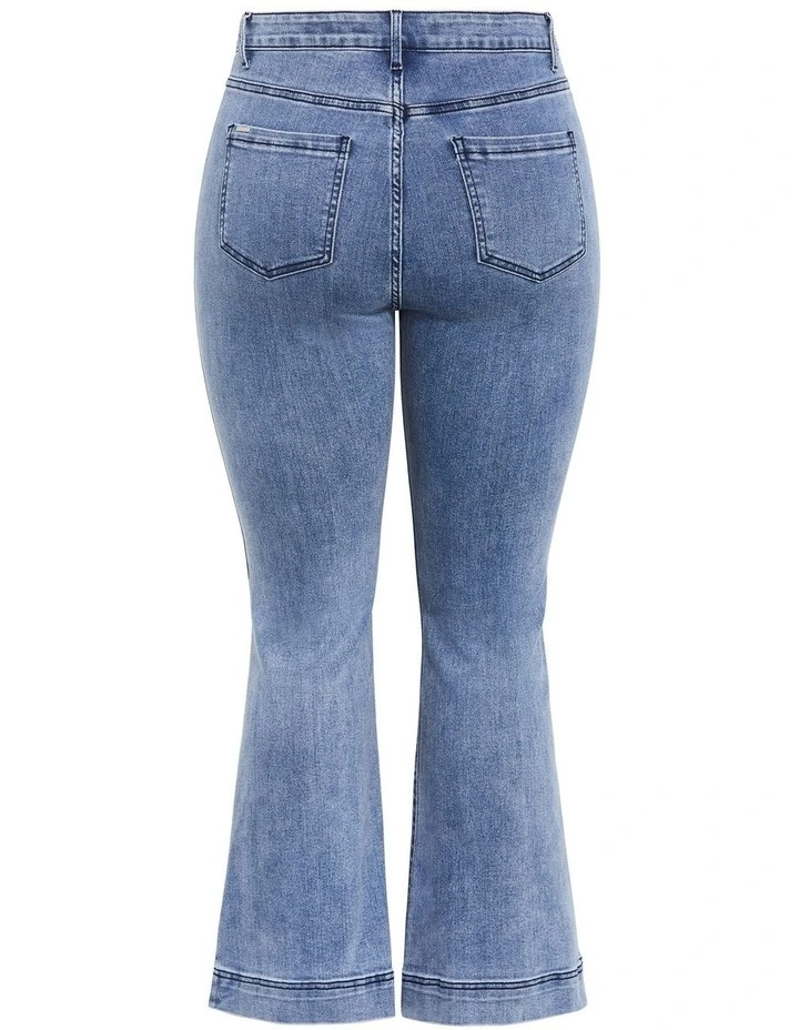 Plus Size Harley Fit Lara Bootleg Regular Jean in Light Wash image 4