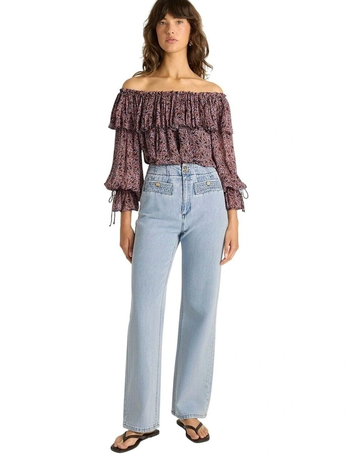 Lila Straight Leg Jean in Light Wash image 4