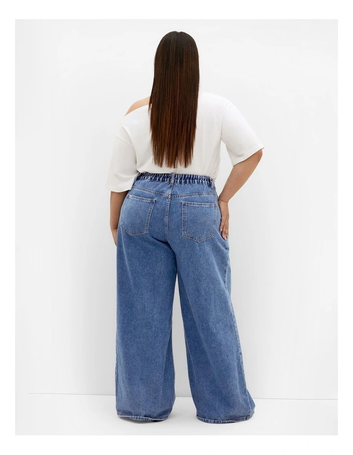 Plus Size Harley Fit Jessie Wide Leg Regular Jean in Mid Wash image 2