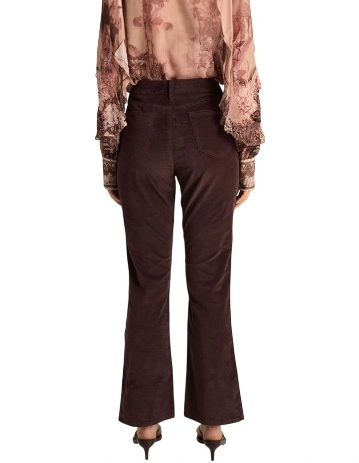 Knox Velvet Jeans in Chocolate image 2