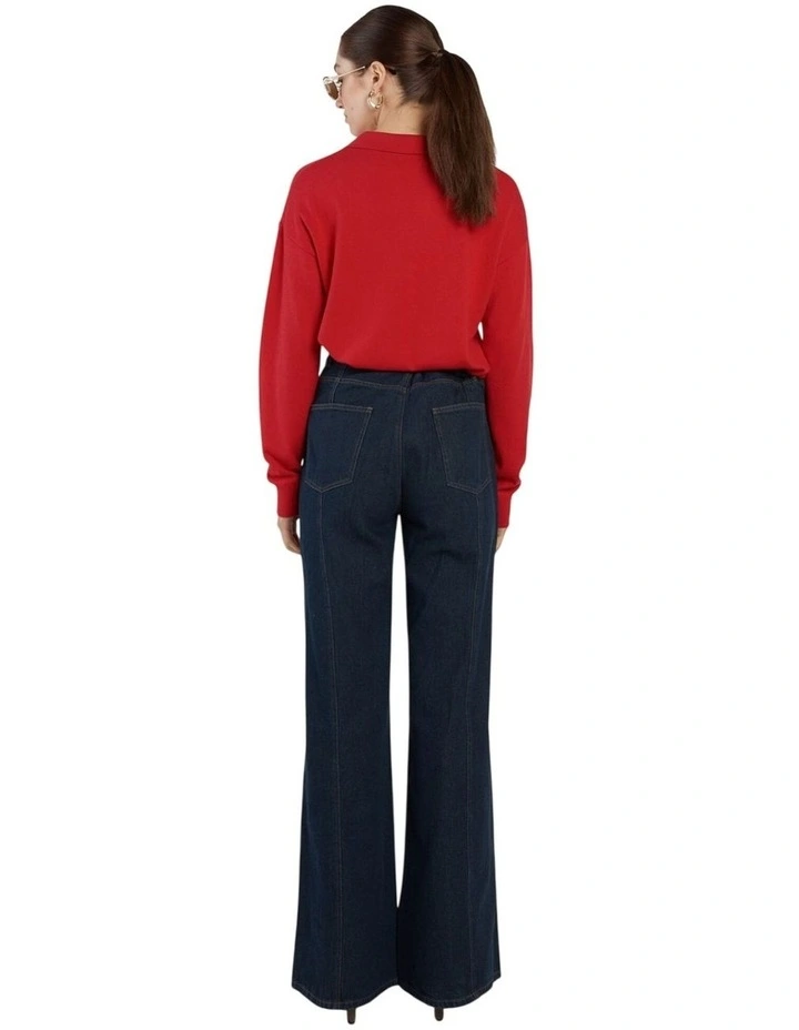 Avia Wide Leg Jean in Indigo image 2
