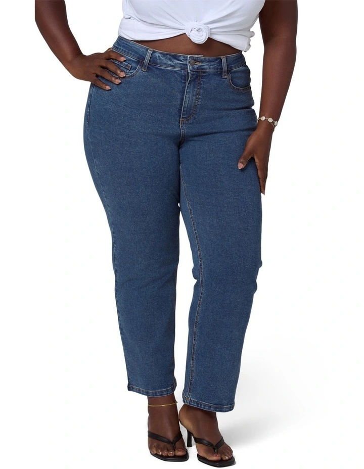 Lia Crop Straight Leg Jean image 5