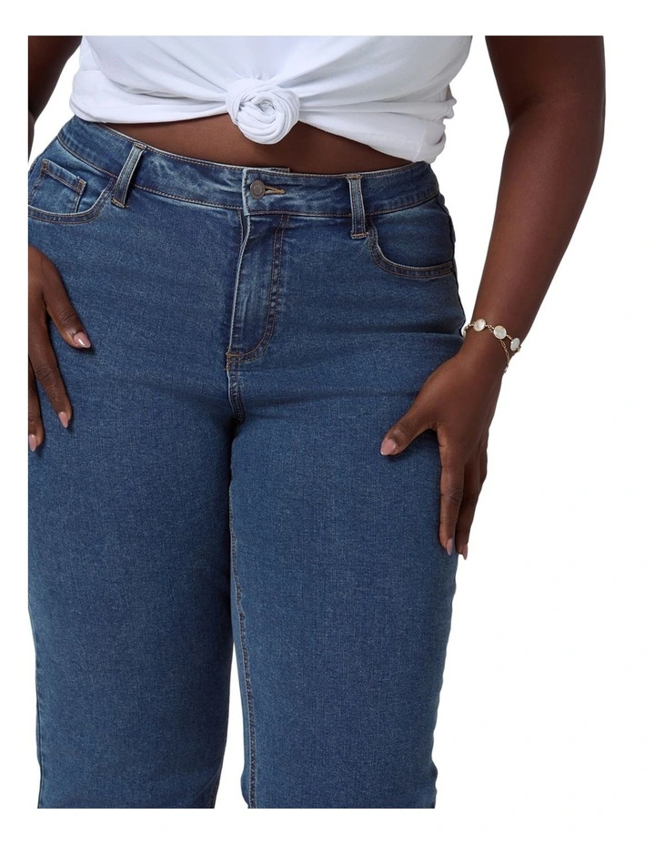 Lia Crop Straight Leg Jean image 6