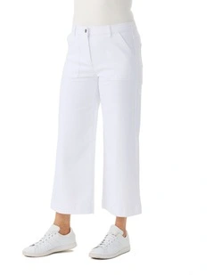 Darcy 7/8 Zip Wide Leg Jean